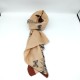 Brown butterfly bird scarf